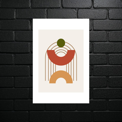 Minimalist Geometric Harmony - shiny glitter