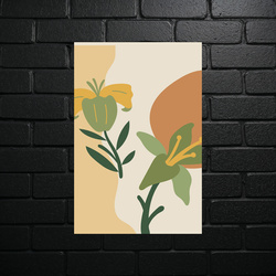 Golden Botanical Abstract - shiny glitter