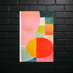 Geometric Harmony - Abstract Composition - shiny glitter