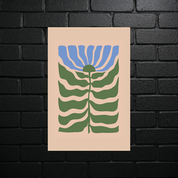 Botaniczna Harmonia - Minimalistyczny Liść - błyszczący brokat