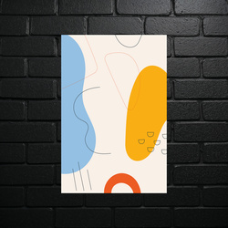 Abstract Harmony in Blue - shiny glitter