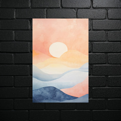 Abstract Sunset - Chromatic Harmony - shiny glitter