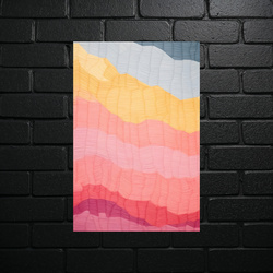 Rainbow Waves of Abstraction - Metallic Harmony - shiny glitter