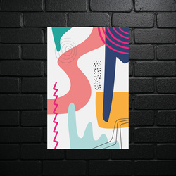 Pastel Abstract Harmony - shiny glitter