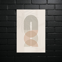 Geometric Line Harmony - shiny glitter