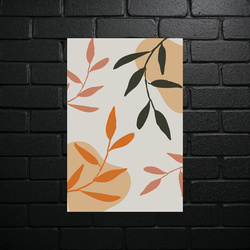 Autumn Minimalism - Botanical Elegance - shiny glitter