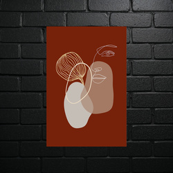 Geometric Harmony - Abstract Portrait - shiny glitter