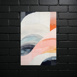 Pastelowa Harmonia Abstract - błyszczący brokat