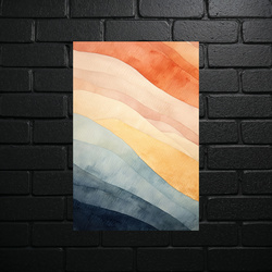 Warmth Waves - Abstract Color Harmony - shiny glitter