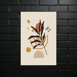 Botanical Harmony in Gold - shiny glitter