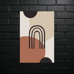 Geometric Harmony - Minimalist Arch - shiny glitter