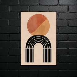 Geometric Harmony Sunset