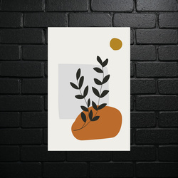 Botanical Minimalist Symphony - shiny glitter