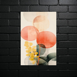 Abstrakcyjny Ogród o Świcie - błyszczący brokat