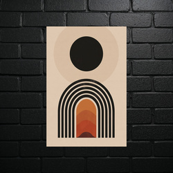 Geometryczna Harmonia - Minimalistyczny Łuk - błyszczący brokat