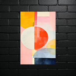 Geometric Harmonies - Luminous Abstract Composition - shiny glitter