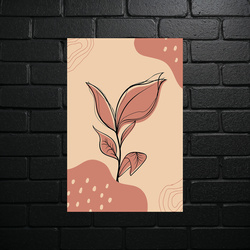 Pink Leaf Harmony - shiny glitter