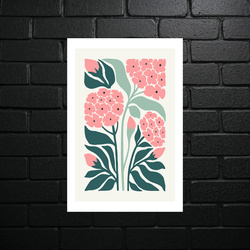 Pink Hydrangeas - Botanical Elegance