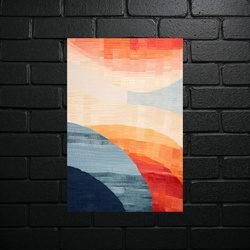 Abstract Sunset Harmony - shiny glitter