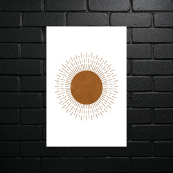 Solar Minimalism - Golden Circle of Inspiration - shiny glitter