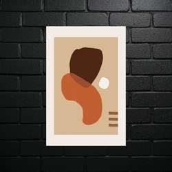 Minimalist Sepia Harmony - shiny glitter