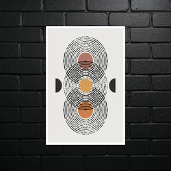 Geometric Harmony of Circles - shiny glitter