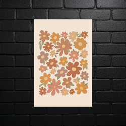 Autumn Floral Harmony - shiny glitter