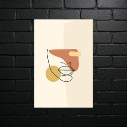 Minimalistyczna Abstrakcja - Subtelne Fale Harmonii - błyszczący brokat