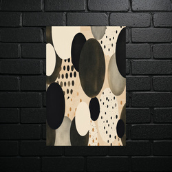 Geometric Harmony in Beige - shiny glitter