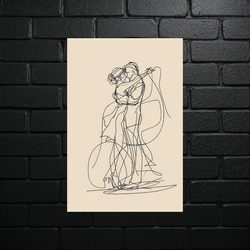 Taneczna Harmonia - Szkic Miłości - błyszczący brokat