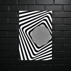 Hypnotic Depth - Optical Illusion - shiny glitter