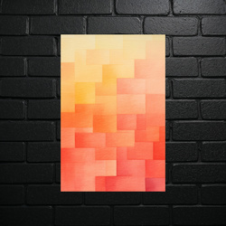 Orange Gradient - Geometric Abstraction - shiny glitter