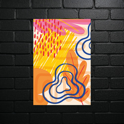 Abstract Dance of Colors - shiny glitter