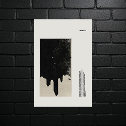 Black Essence - Minimalist Abstract - shiny glitter