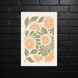 Orange Garden - Botanical Harmony - shiny glitter