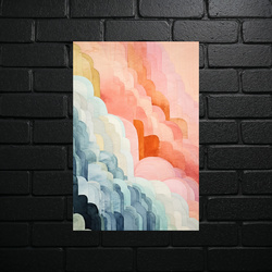 Pastel Dawn Waves - shiny glitter