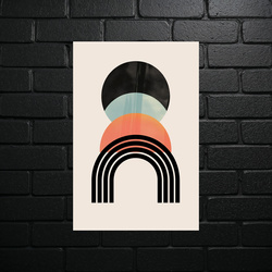 Geometric Harmony in Pastels - shiny glitter