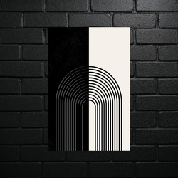 Geometric Arch Minimalism - shiny glitter