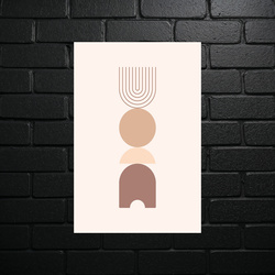 Minimalist Shape Harmony - shiny glitter