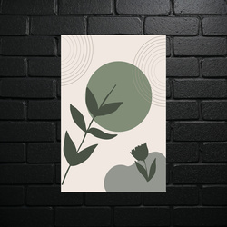 Minimalist Green Harmony - shiny glitter