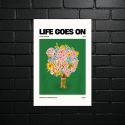 Blooming Life - Metallic Bouquet of Hope - shiny glitter