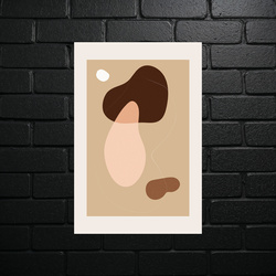 Minimalist Sepia Composition - shiny glitter