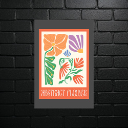 Abstract Flower - Tropical Composition - shiny glitter