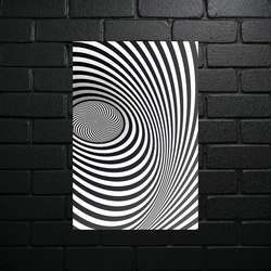 Hypnotic Spiral - Abstract Dynamics - shiny glitter