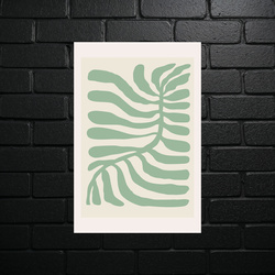 Tropical Harmony - Minimalist Leaf