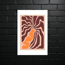 Abstract Harmony in Brown - shiny glitter