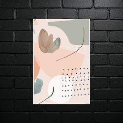 Pastelowa Abstrakcja Organiczna - błyszczący brokat