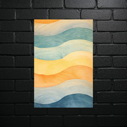 Falujące Harmonie - Abstrakcyjna Fala Natury - błyszczący brokat