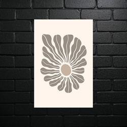 Minimalist Sun Flower - shiny glitter