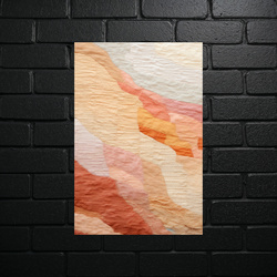 Desert Sunrise Waves - shiny glitter